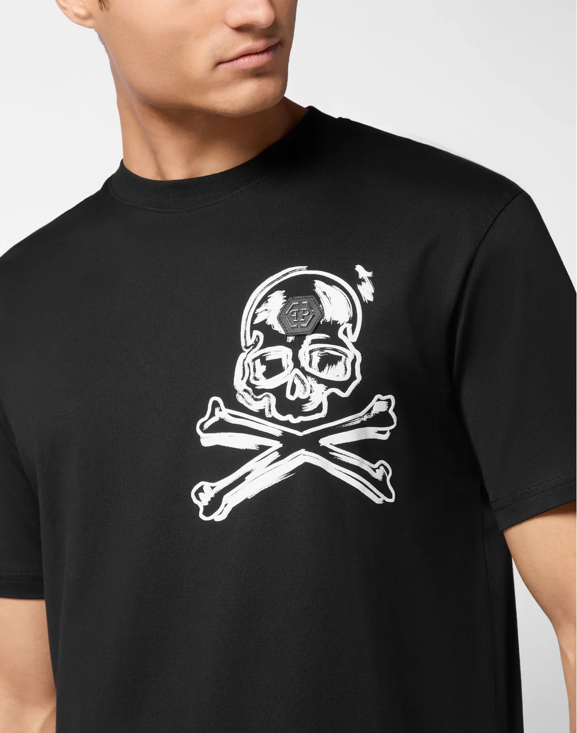 Jersey T-shirt Round Neck SS Skull & Bones, цвет: Черный