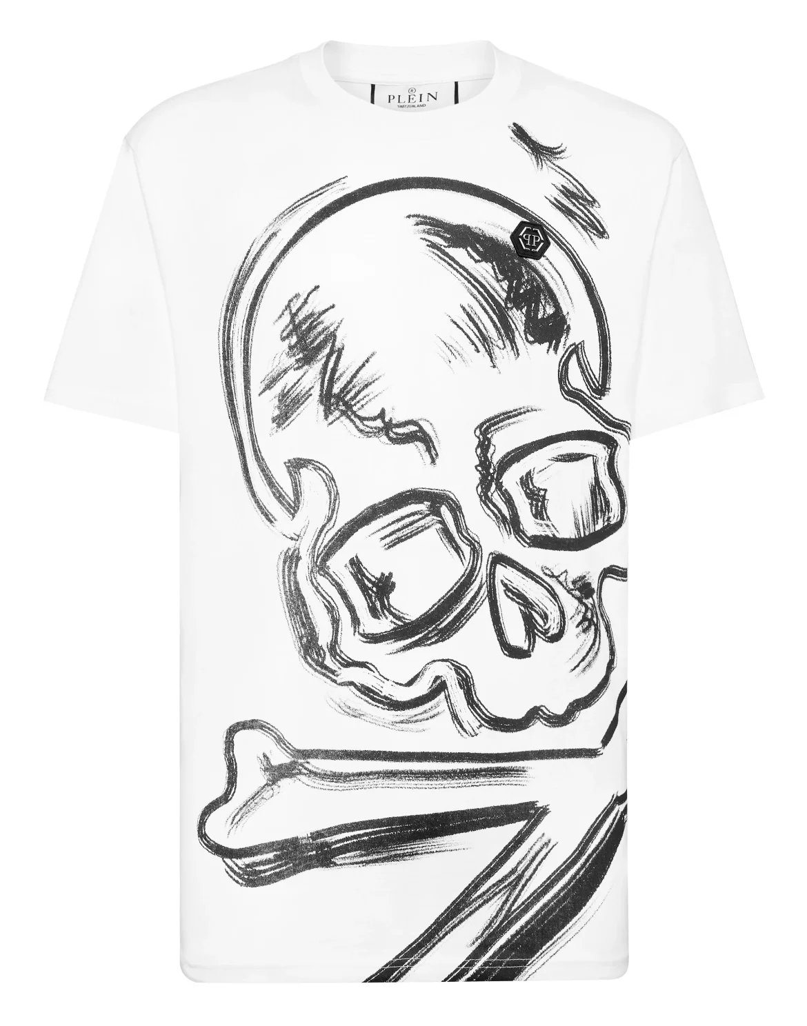 Jersey T-shirt Round Neck SS Skull&Bones, цвет: Белый
