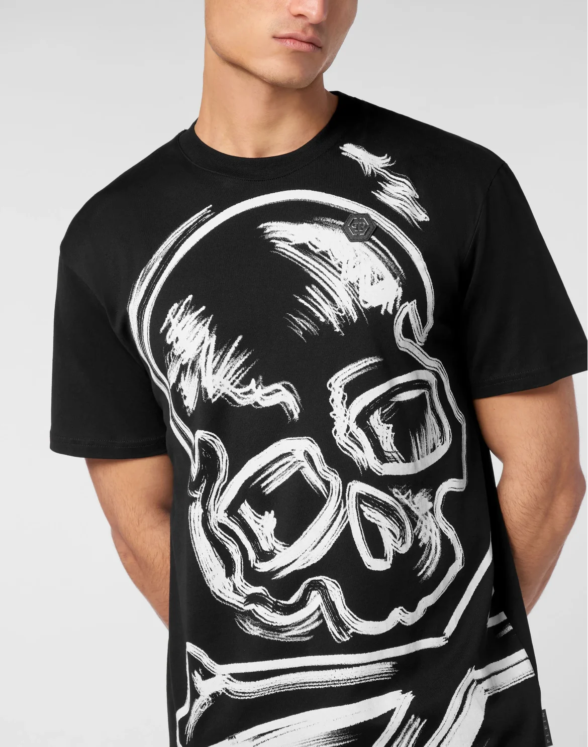 Jersey T-shirt Round Neck SS Skull&Bones, цвет: Черный