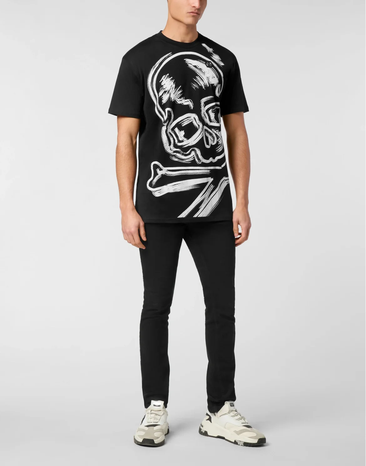 Jersey T-shirt Round Neck SS Skull&Bones, цвет: Черный