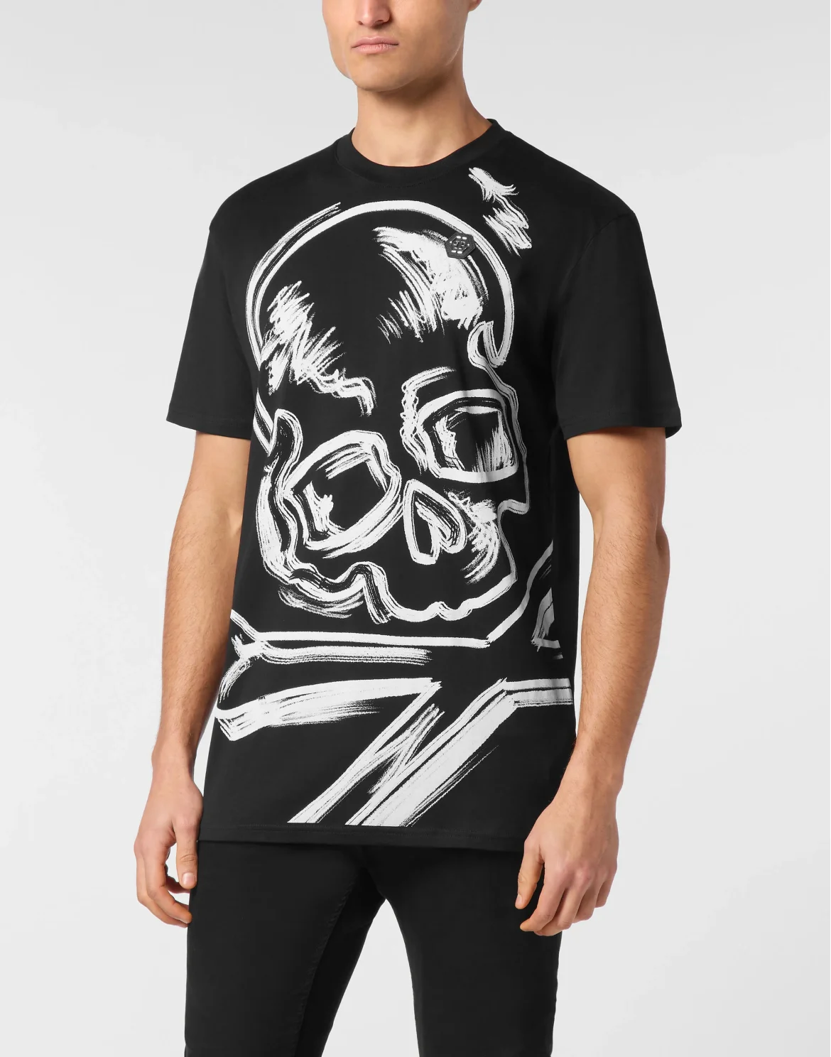 Jersey T-shirt Round Neck SS Skull&Bones, цвет: Черный