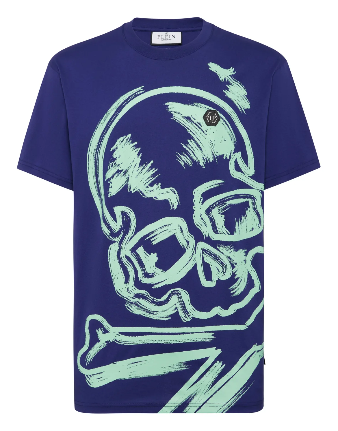 Jersey T-shirt Round Neck SS Skull&Bones, цвет: Синий