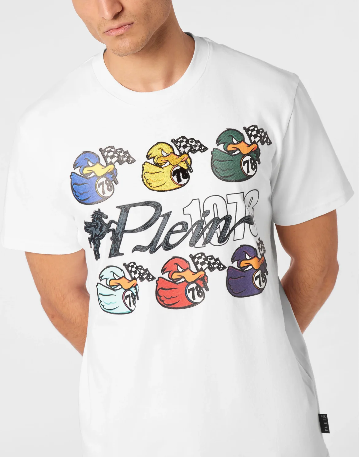 T-shirt Round Neck SS Tee Plein 1978 Duck, цвет: Белый