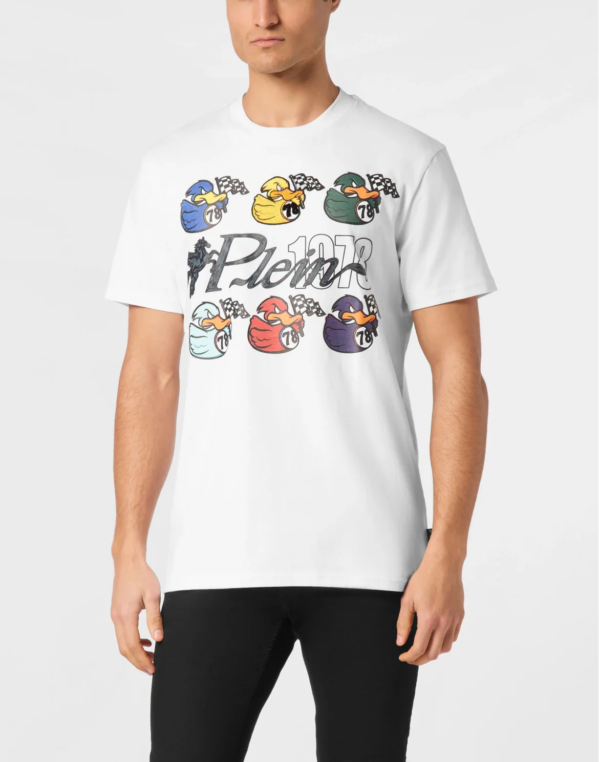 T-shirt Round Neck SS Tee Plein 1978 Duck, цвет: Белый