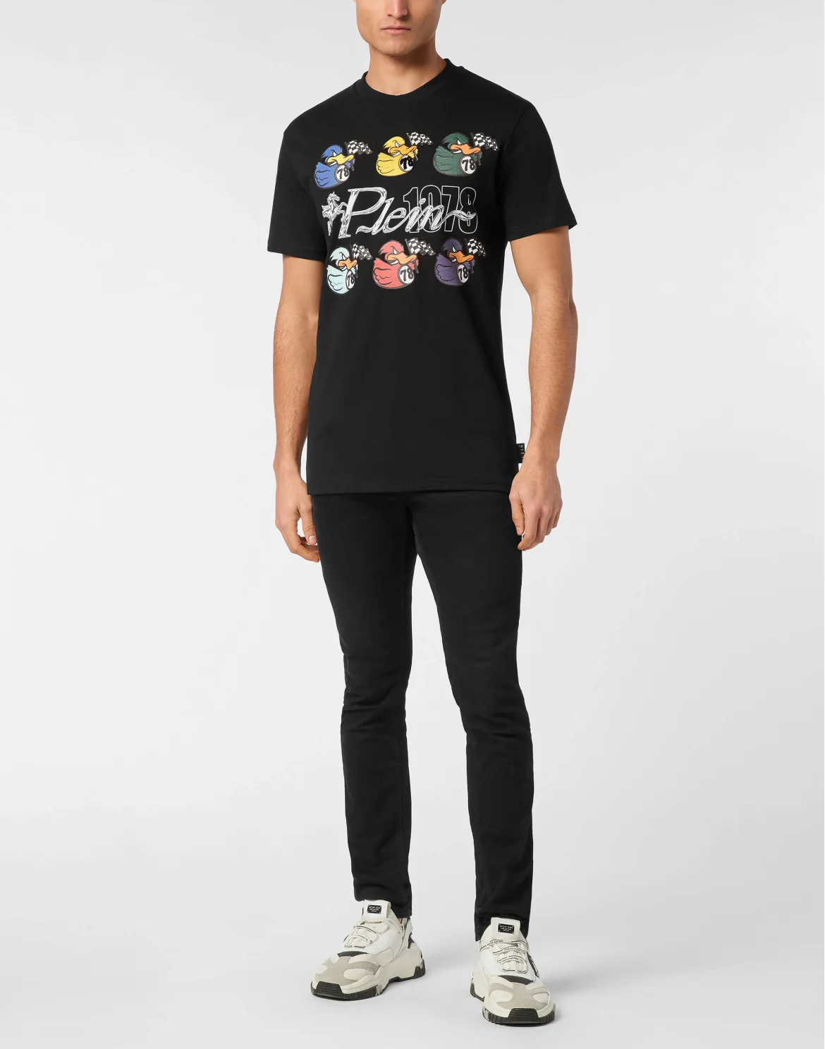 T-shirt Round Neck SS Tee Plein 1978 Duck, цвет: Черный