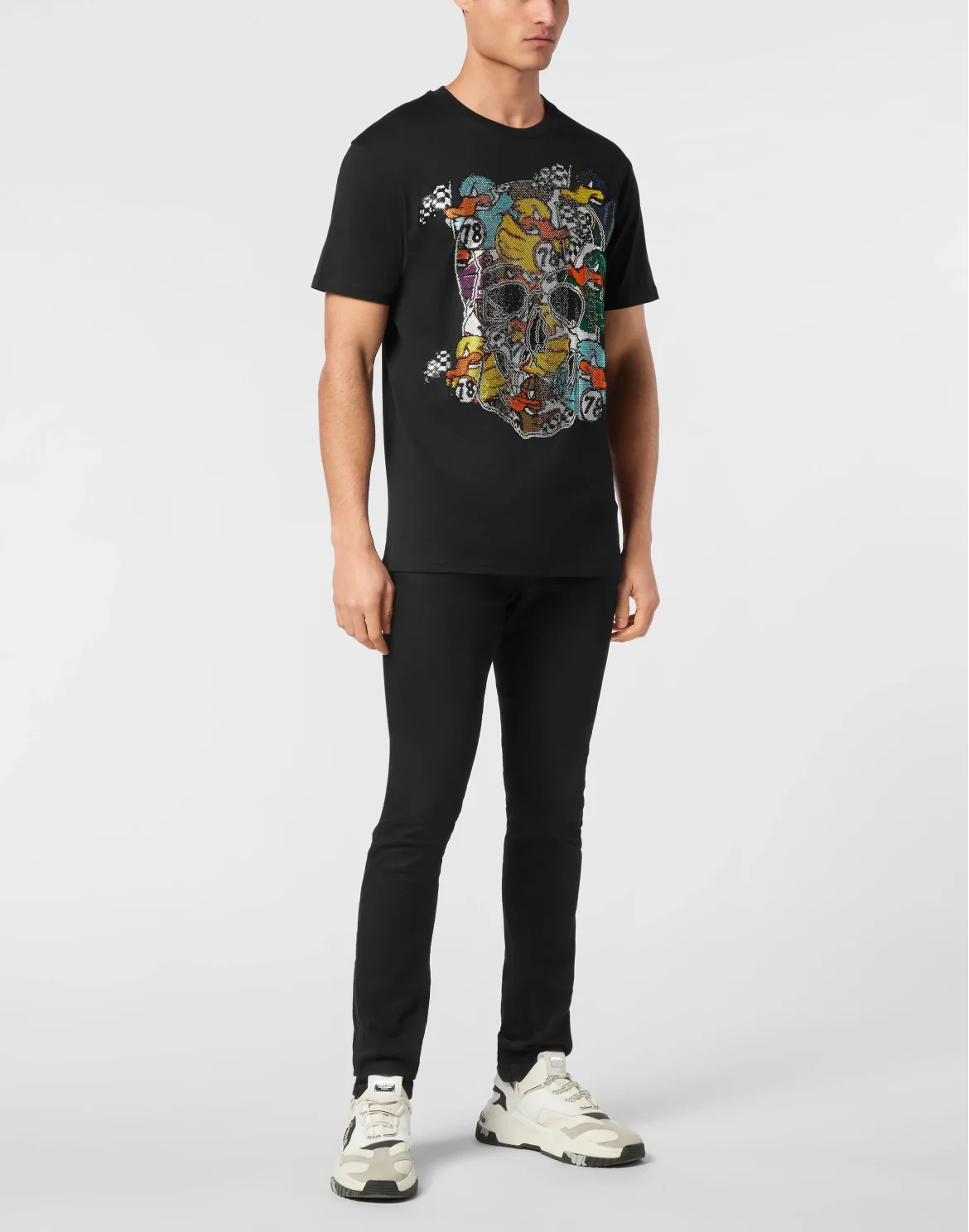 T-shirt Round Neck SS Tee Plein Duck, цвет: Черный