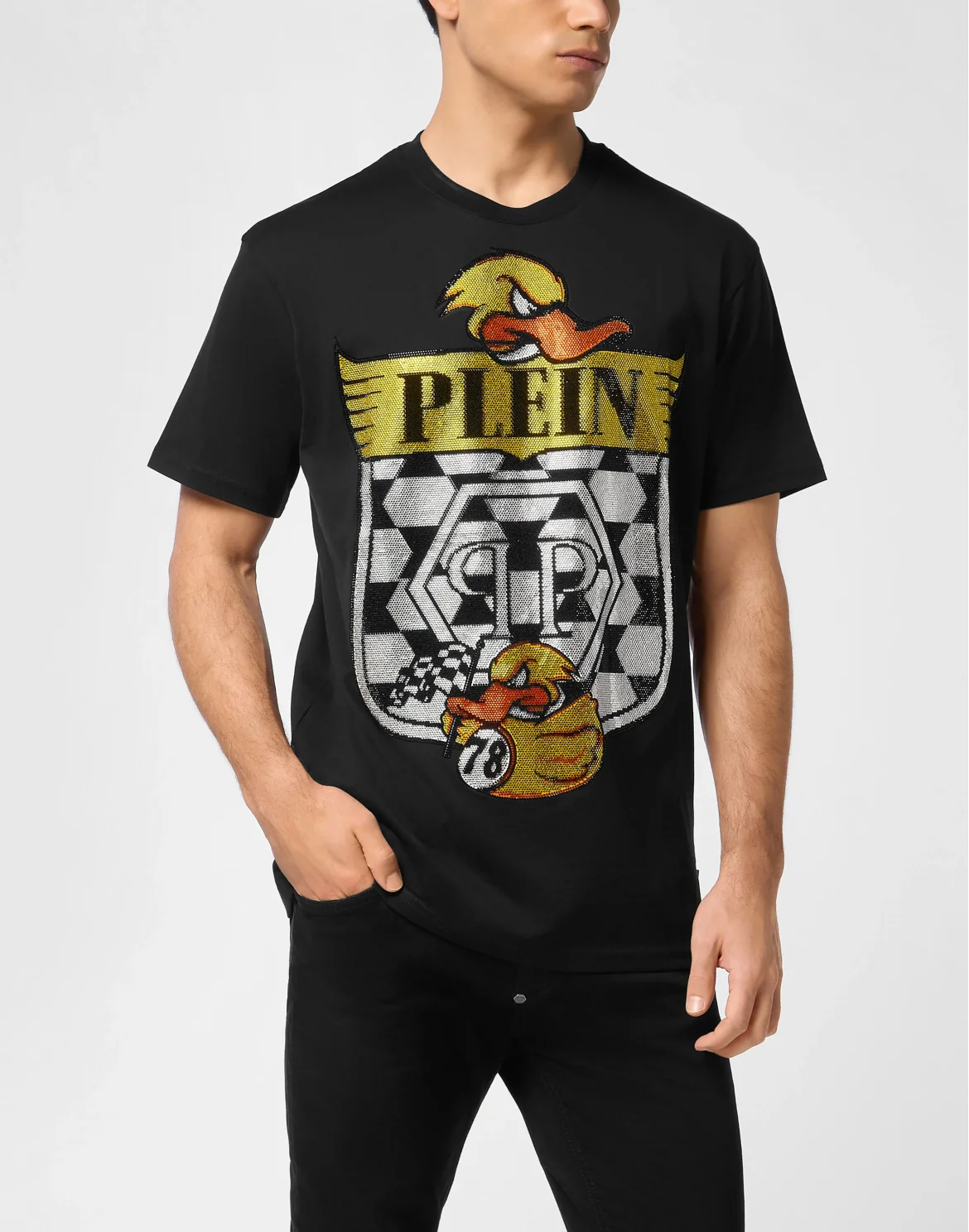 T-shirt Round Neck SS Tee Duck 1978, цвет: Черный