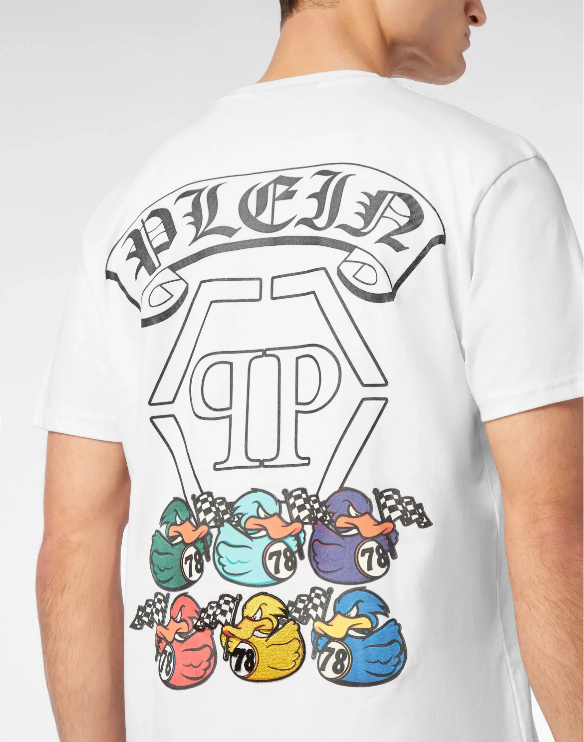 T-shirt Round Neck SS Gothic Duck, цвет: Белый