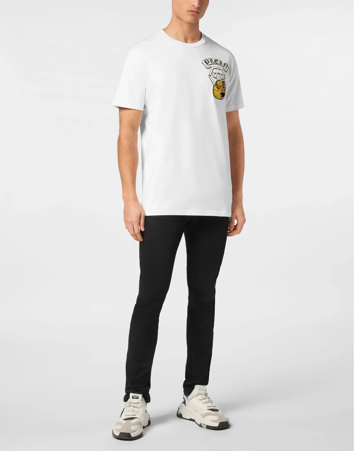 T-shirt Round Neck SS Gothic Duck, цвет: Белый