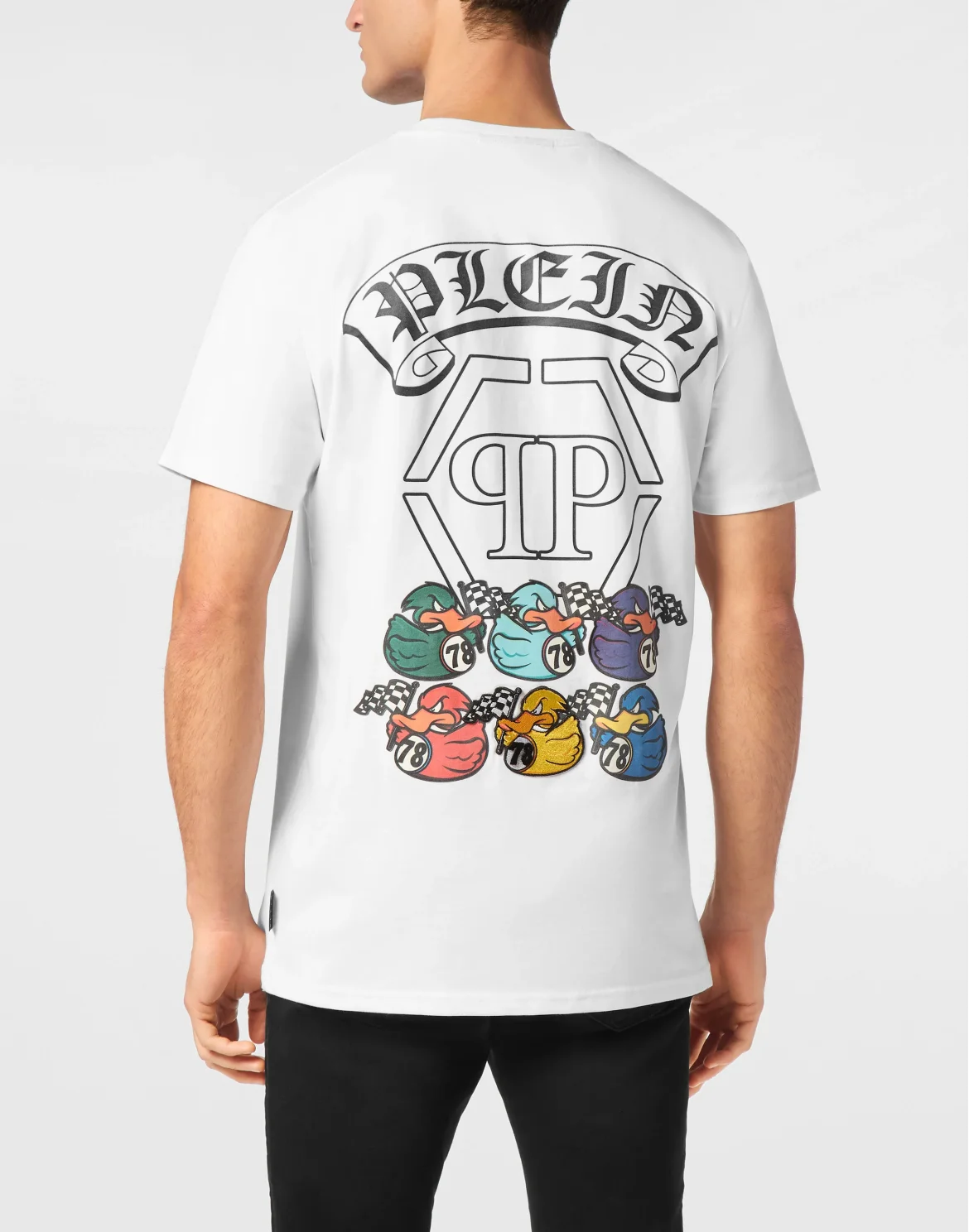 T-shirt Round Neck SS Gothic Duck, цвет: Белый