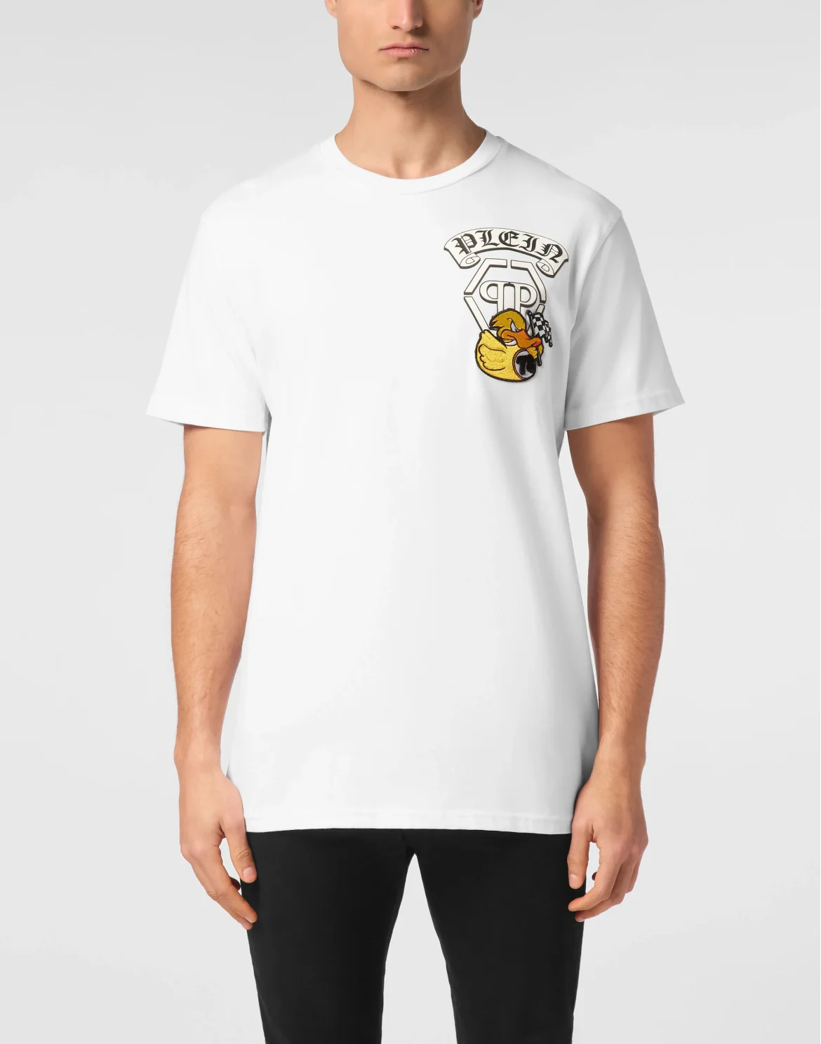 T-shirt Round Neck SS Gothic Duck, цвет: Белый