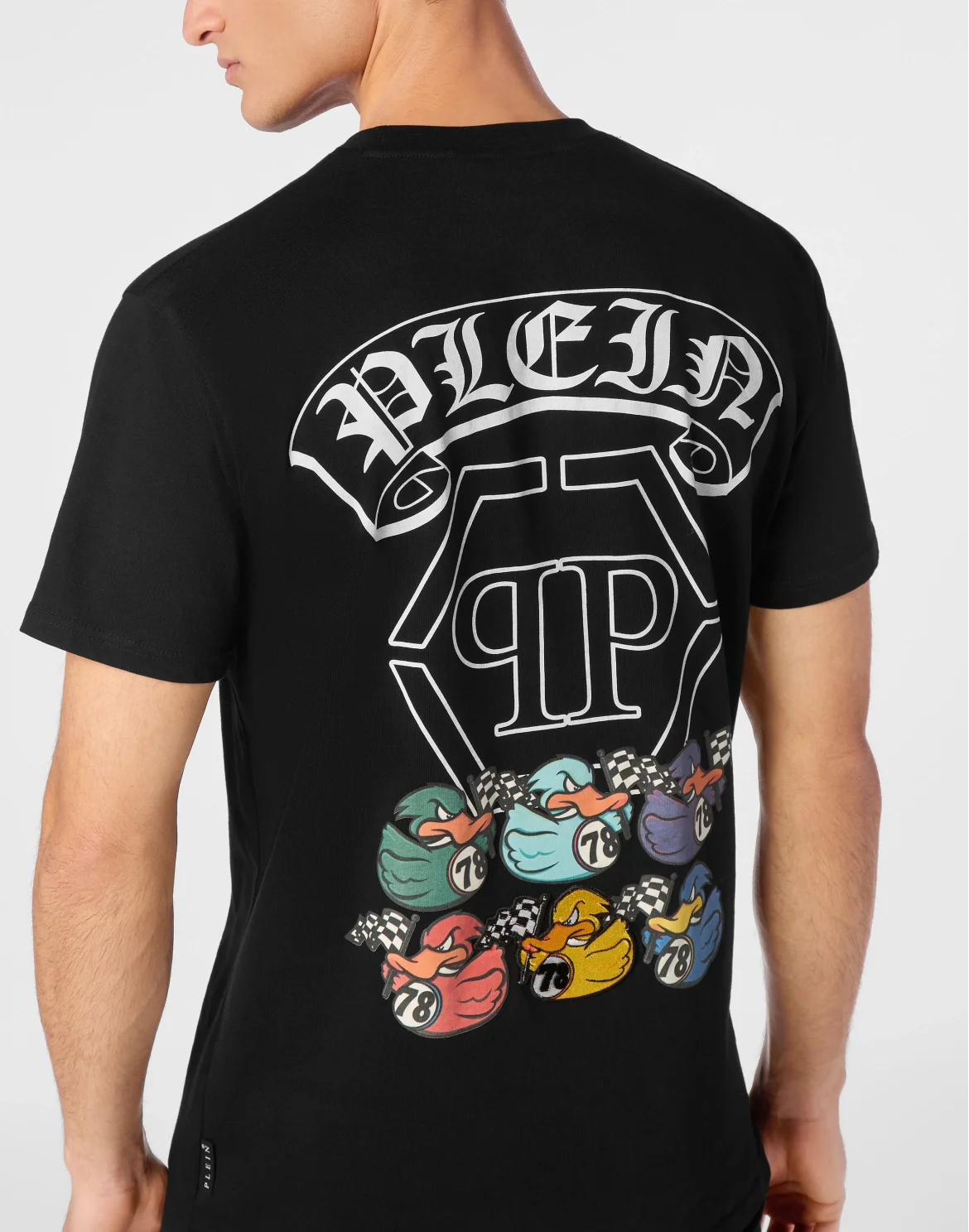 T-shirt Round Neck SS Gothic Duck, цвет: Черный