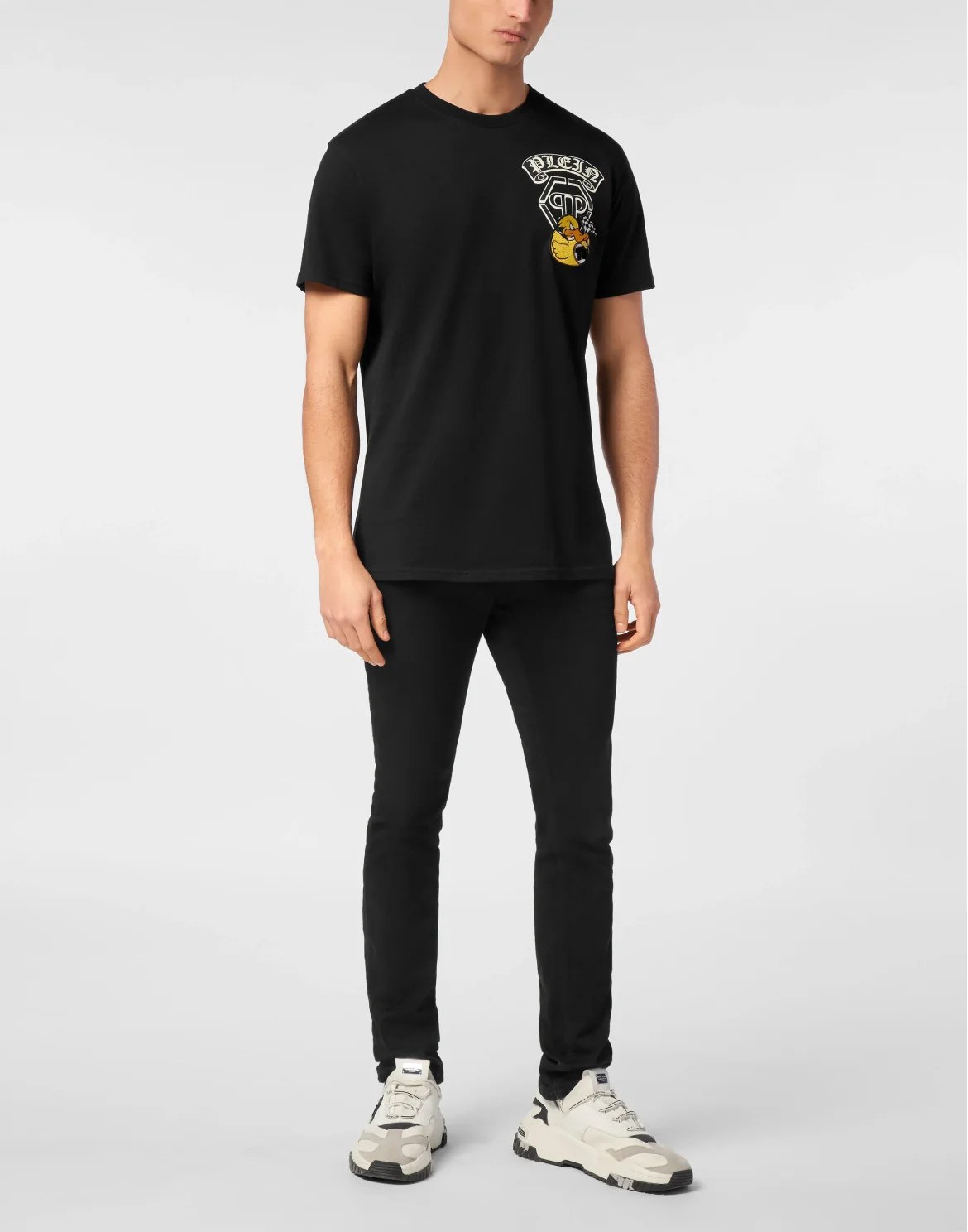 T-shirt Round Neck SS Gothic Duck, цвет: Черный