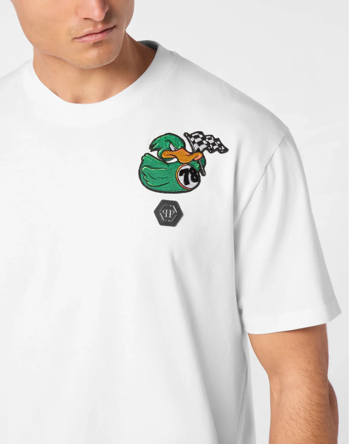 T-shirt Round Neck SS Duck Chest, цвет: Белый