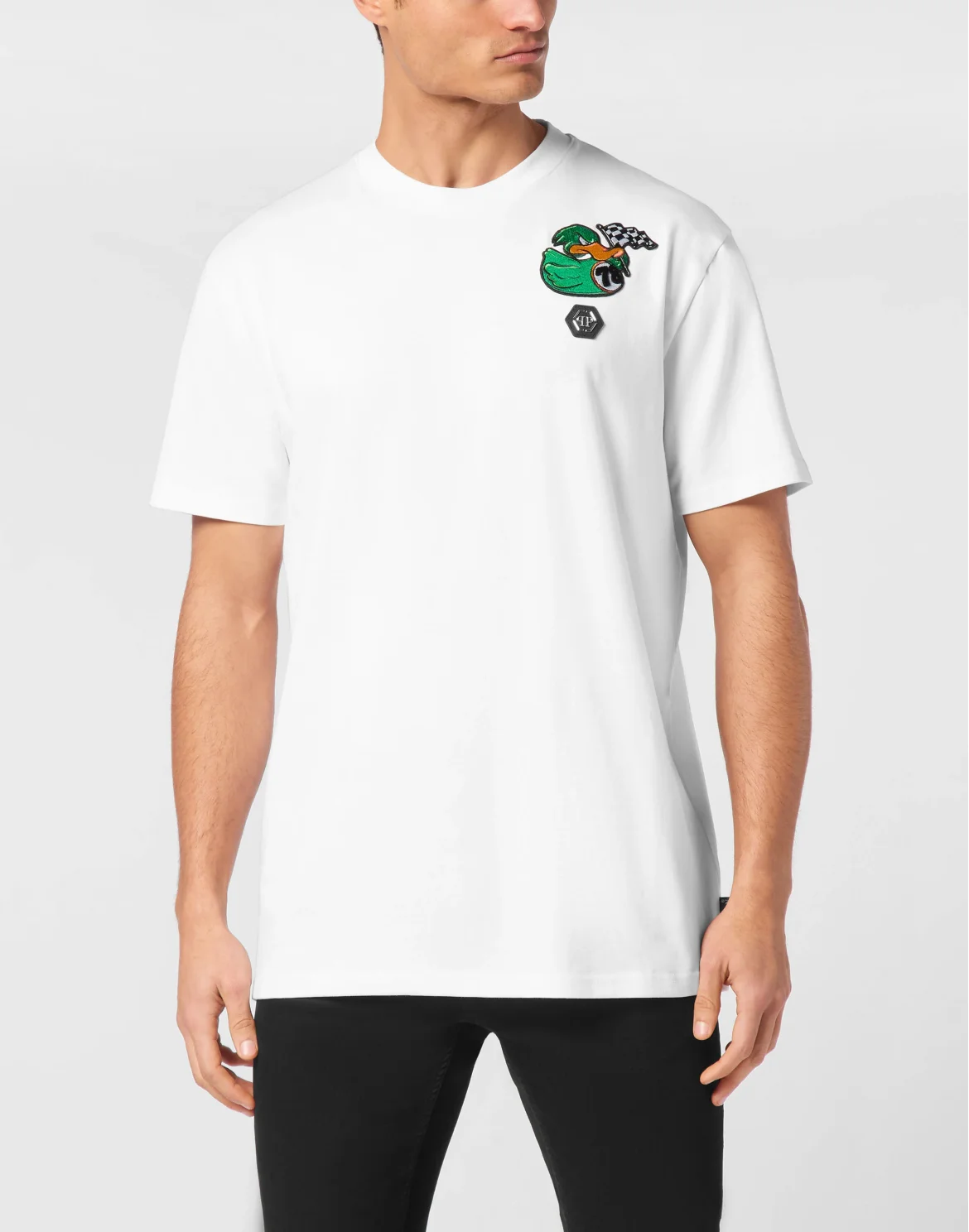 T-shirt Round Neck SS Duck Chest, цвет: Белый