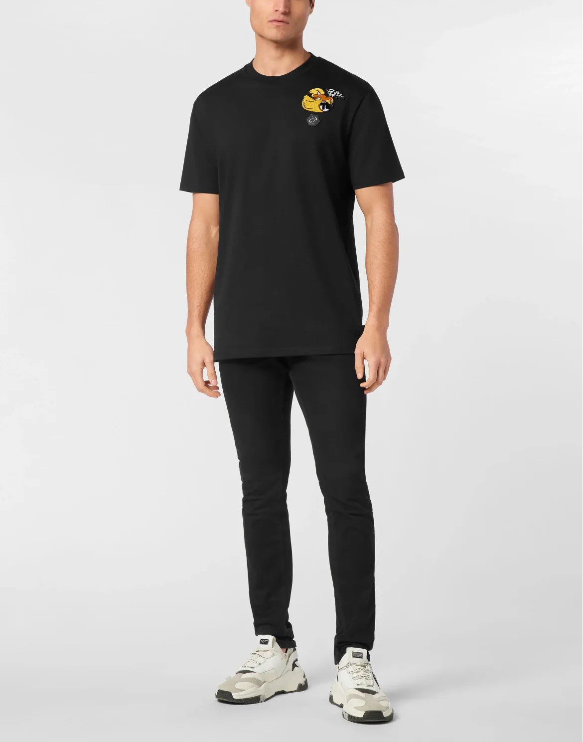 T-shirt Round Neck SS Duck Chest, цвет: Черный