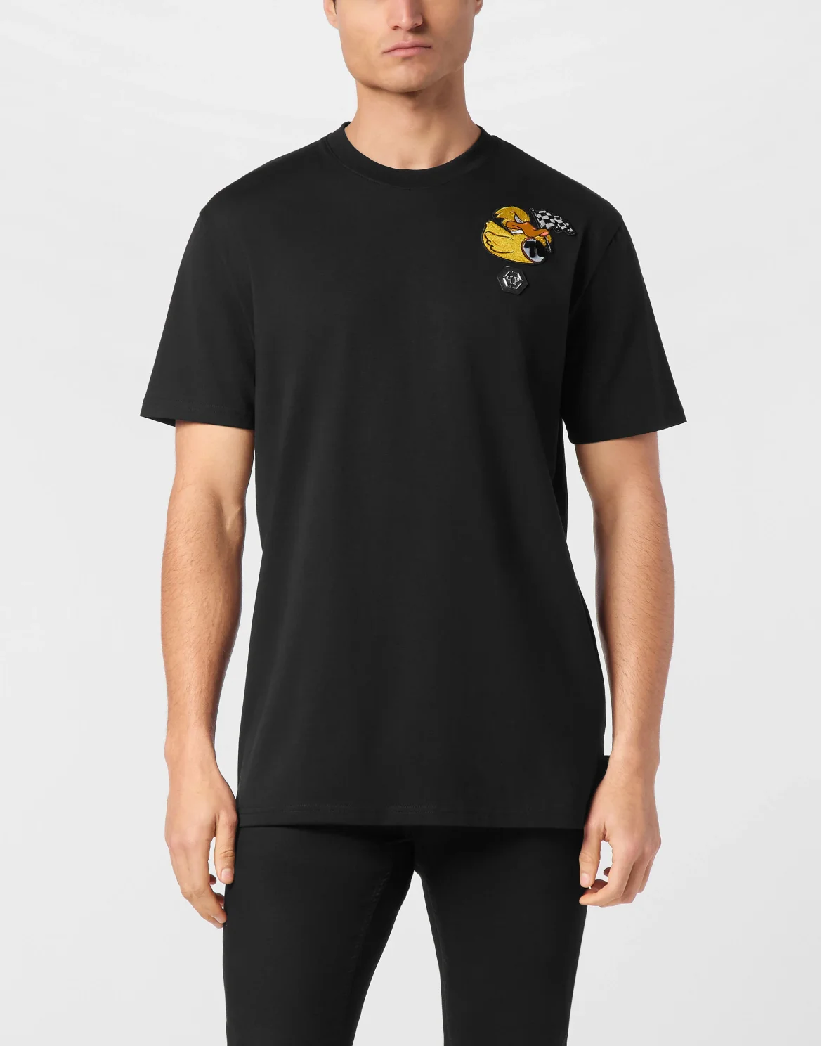 T-shirt Round Neck SS Duck Chest, цвет: Черный
