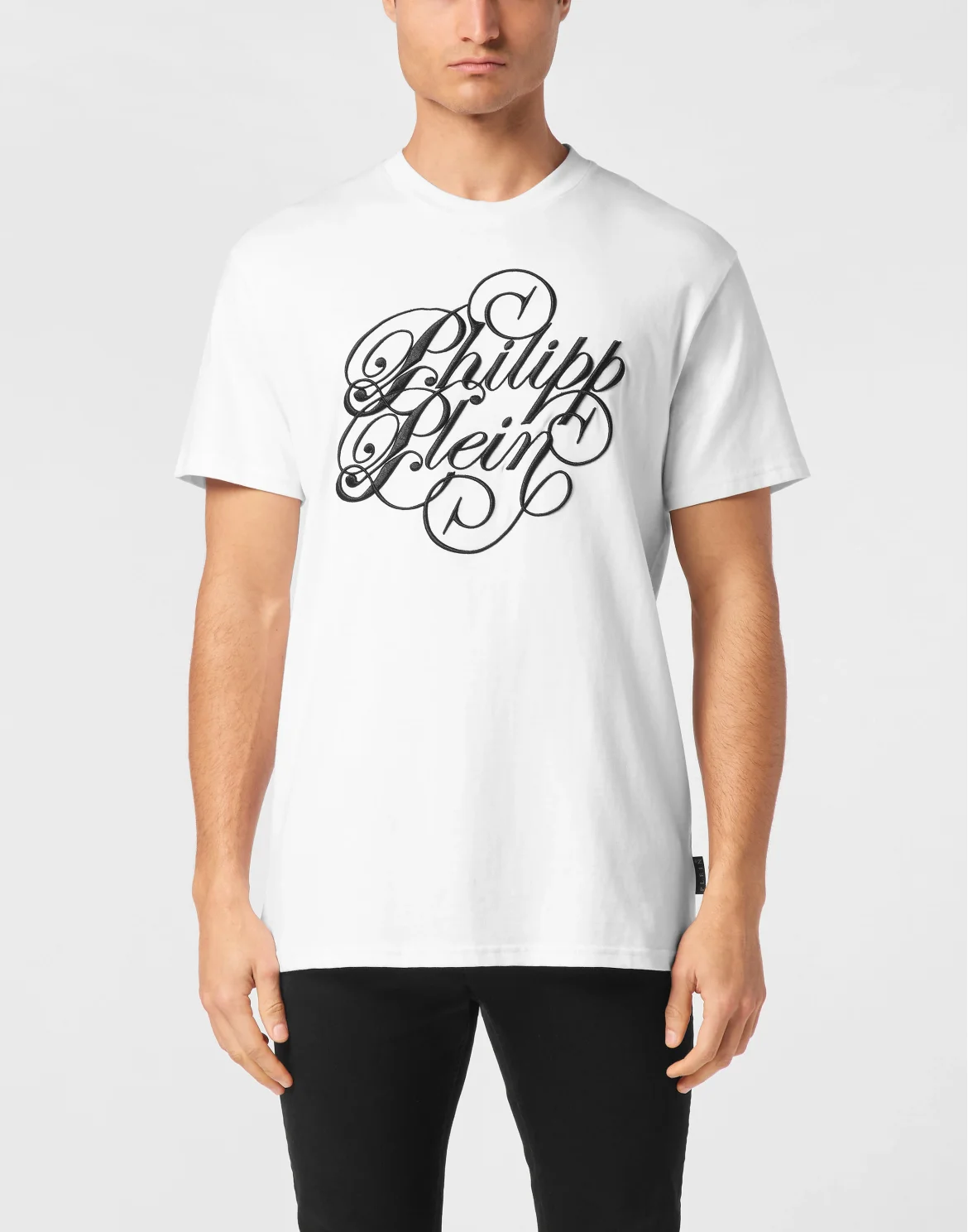T-shirt Round Neck SS Plein Coursive, цвет: Белый