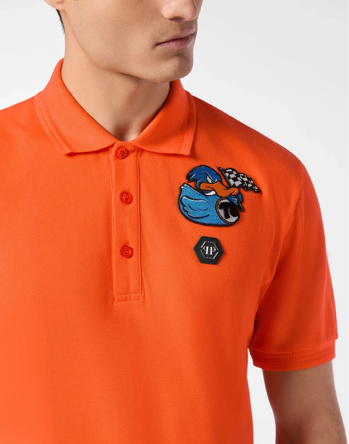 Polo shirt SS Duck Chest, цвет: Оранжевый