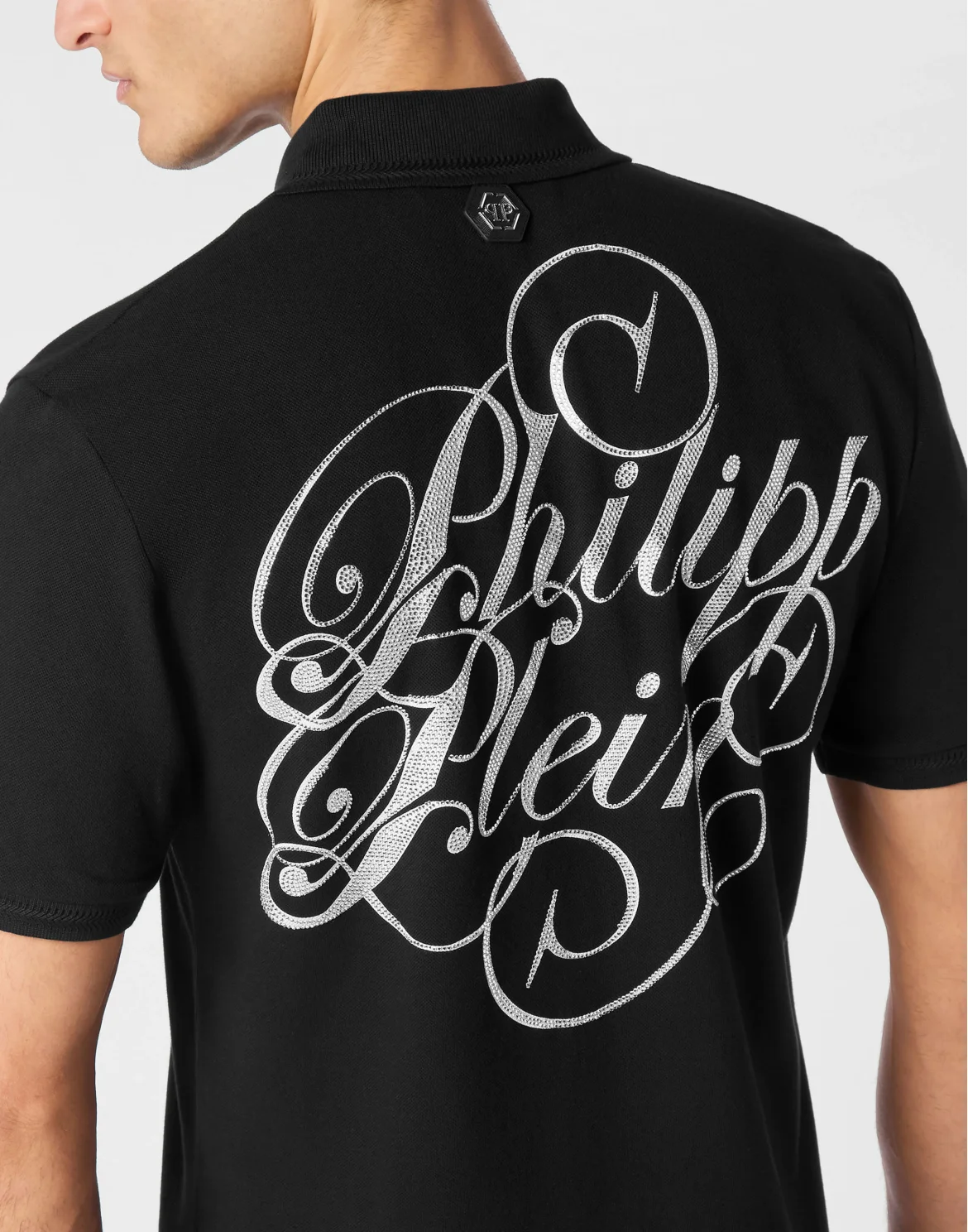 Polo shirt SS Full Stones Coursive, цвет: Черный