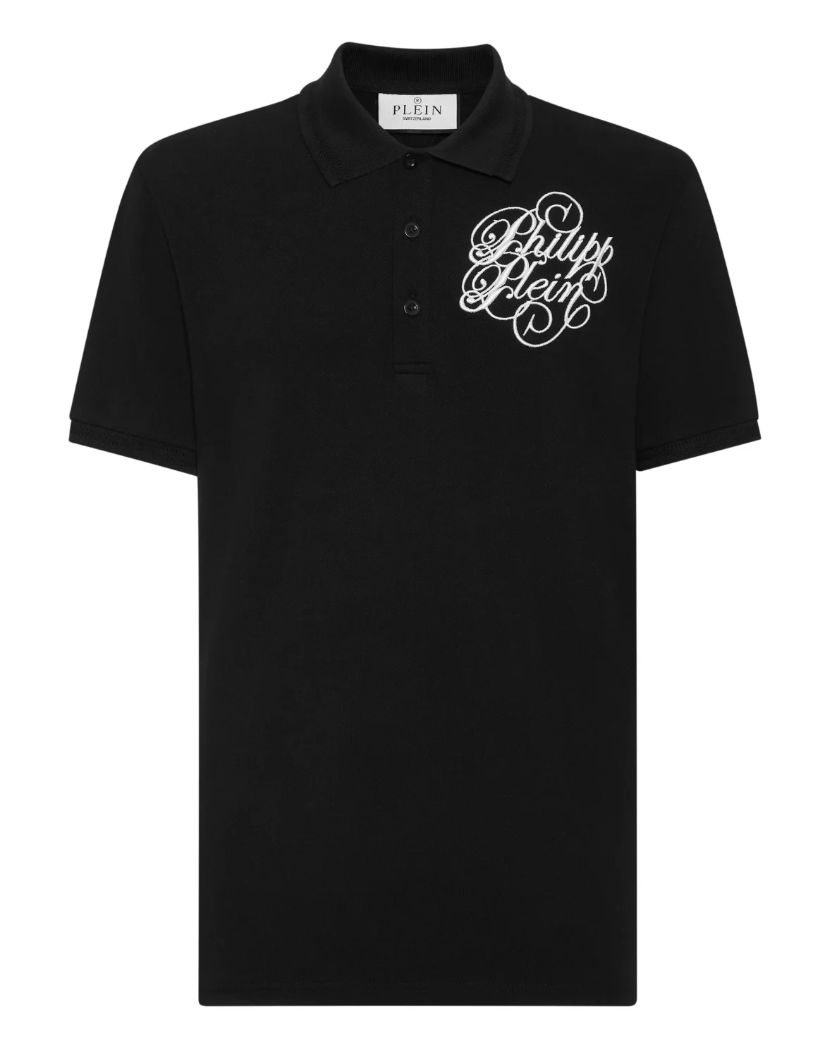 Polo shirt SS Full Stones Coursive, цвет: Черный