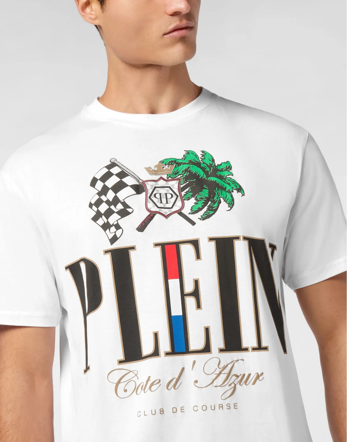 T-shirt Round Neck SS Cote D Azur Plam, цвет: Белый