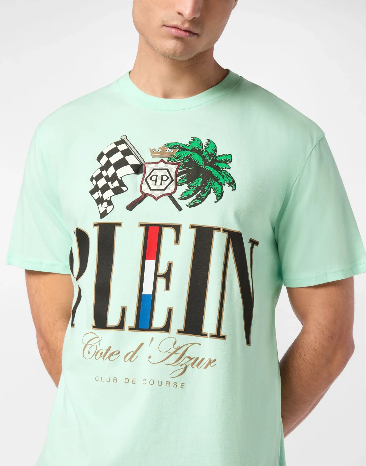 T-shirt Round Neck SS Cote D Azur Plam, цвет: Зеленый