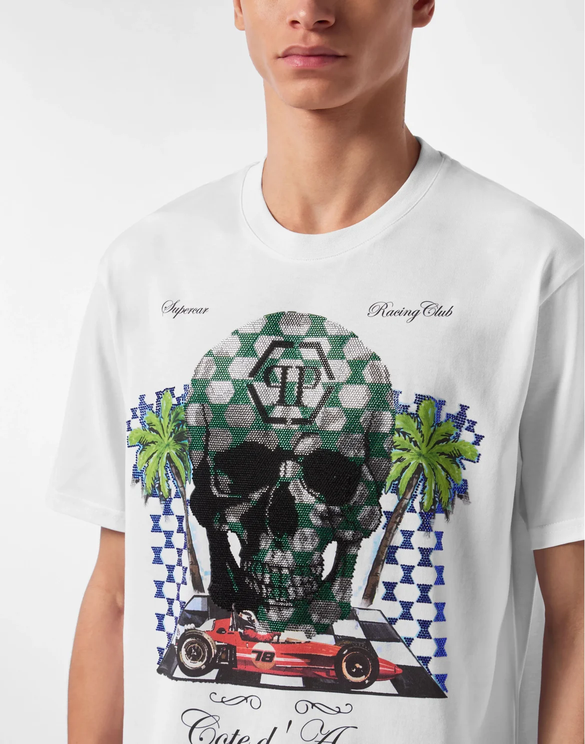 T-shirt Round Neck SS Cote D Azur Stones, цвет: Белый