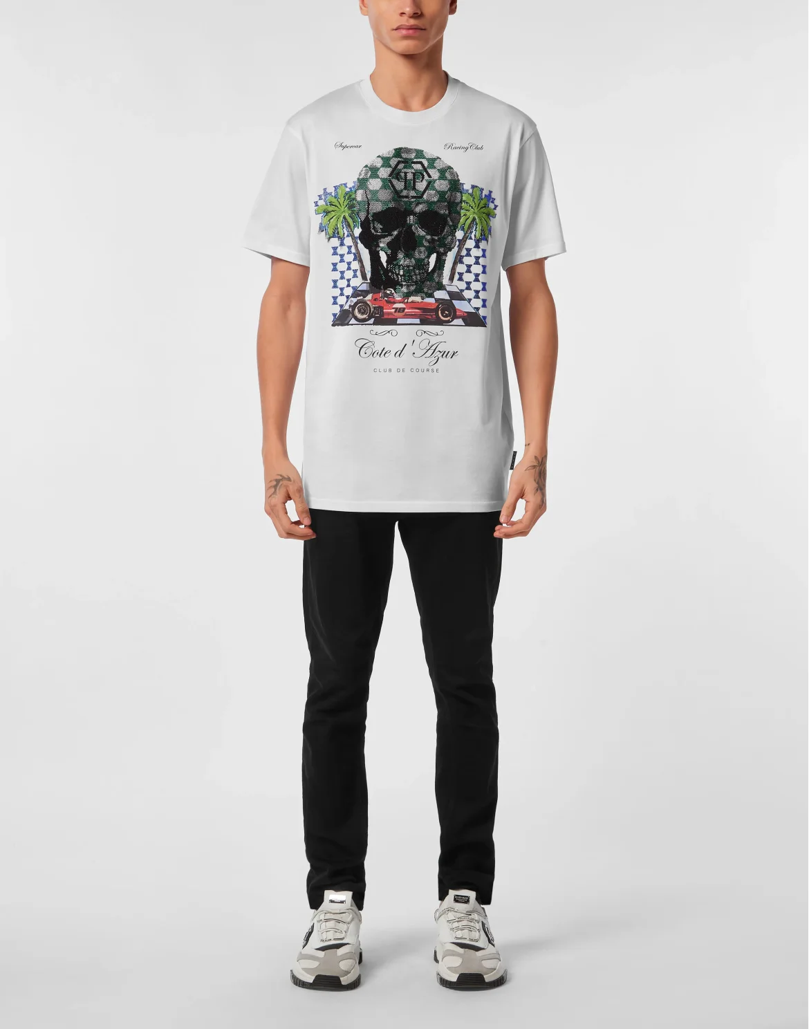 T-shirt Round Neck SS Cote D Azur Stones, цвет: Белый