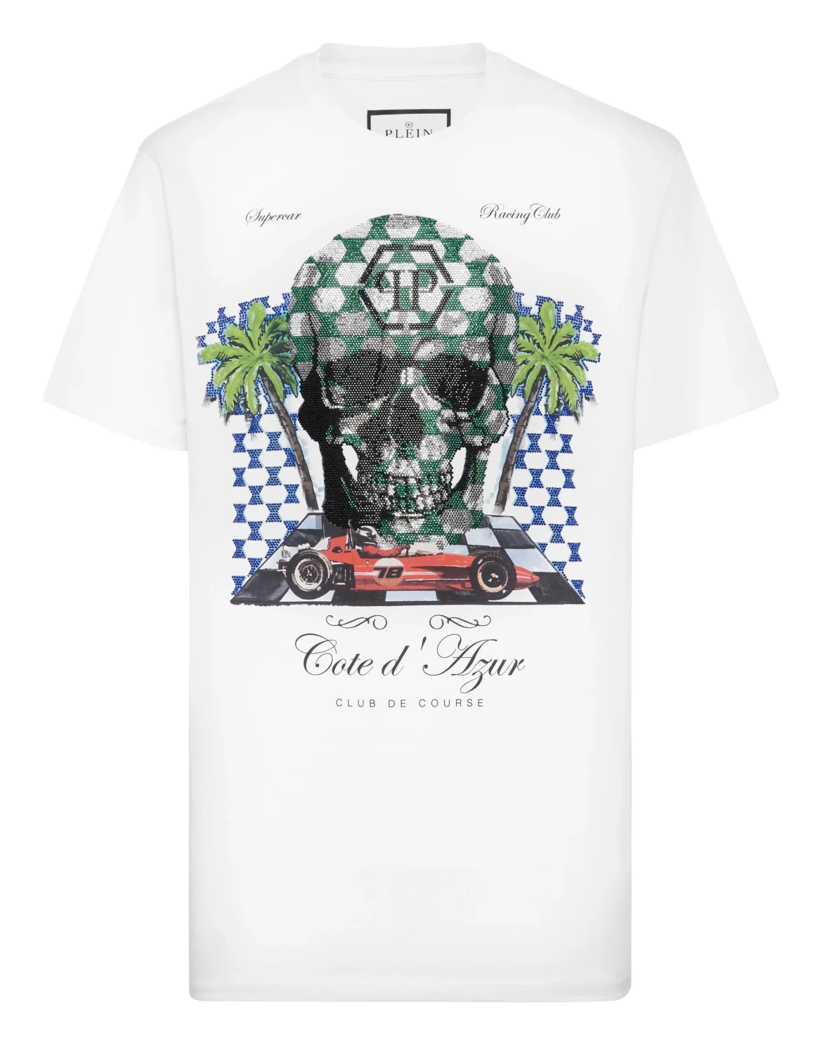 T-shirt Round Neck SS Cote D Azur Stones, цвет: Белый