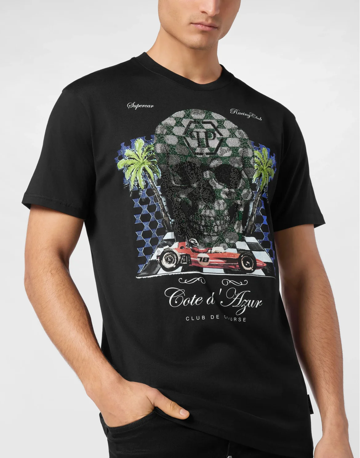 T-shirt Round Neck SS Cote D Azur Stones, цвет: Черный