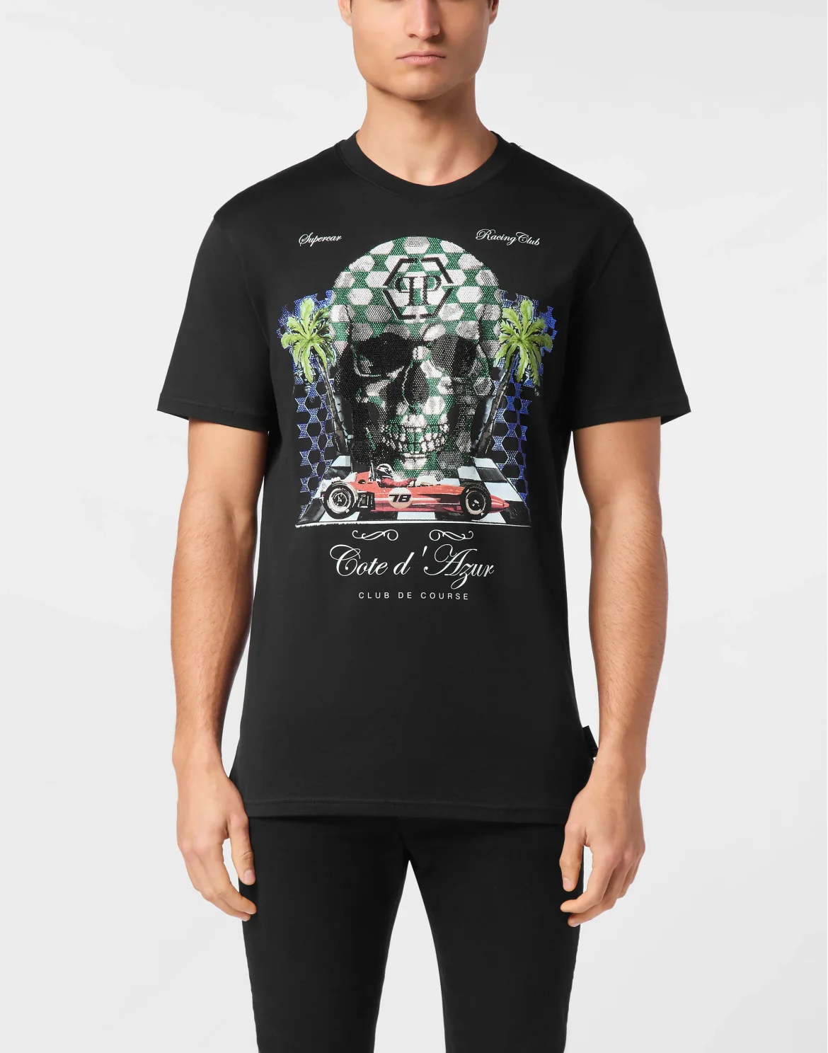 T-shirt Round Neck SS Cote D Azur Stones, цвет: Черный