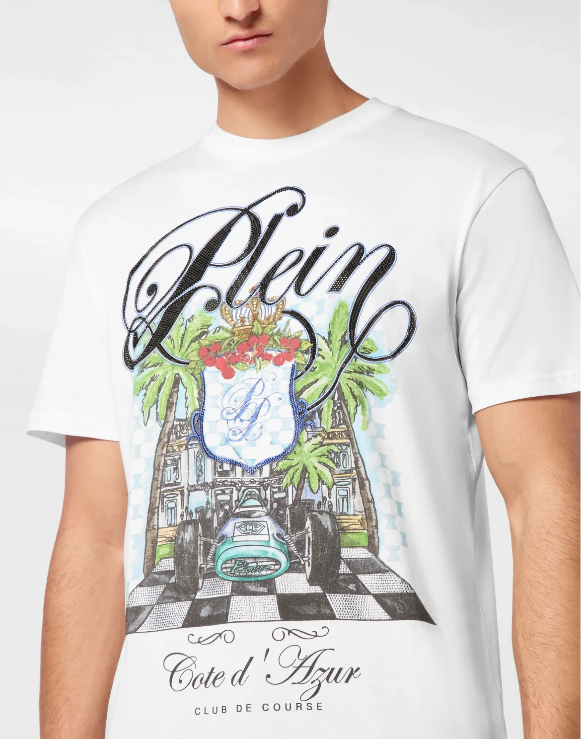 T-shirt Round Neck SS Cote D Azur Stones, цвет: Белый