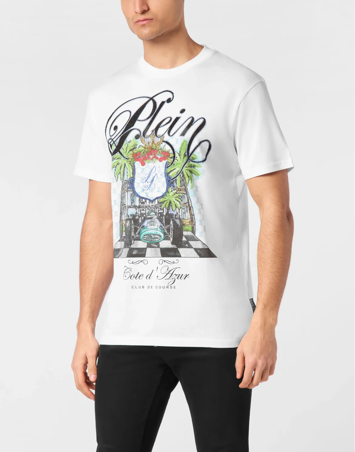T-shirt Round Neck SS Cote D Azur Stones, цвет: Белый