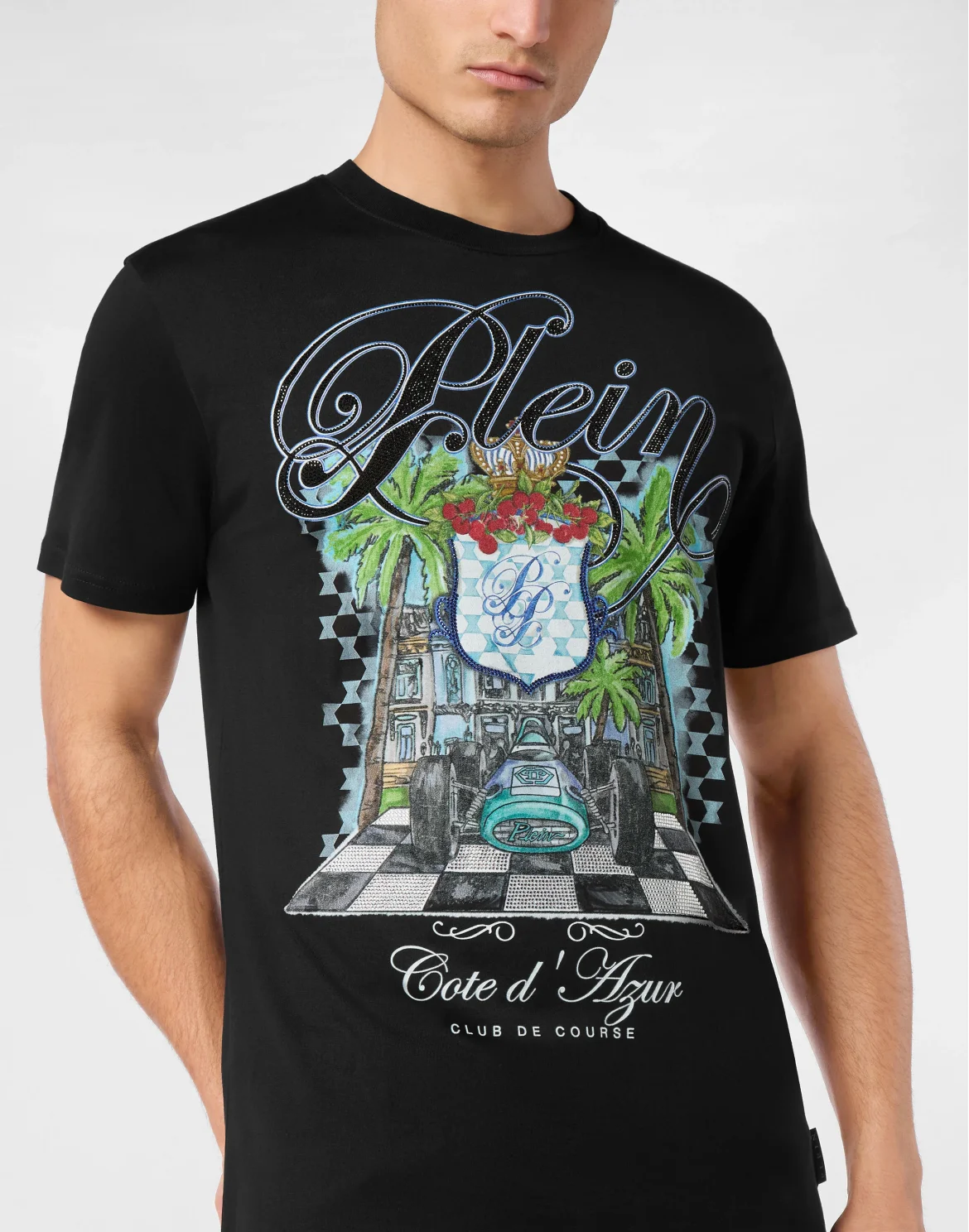 T-shirt Round Neck SS Cote D Azur Stones, цвет: Черный