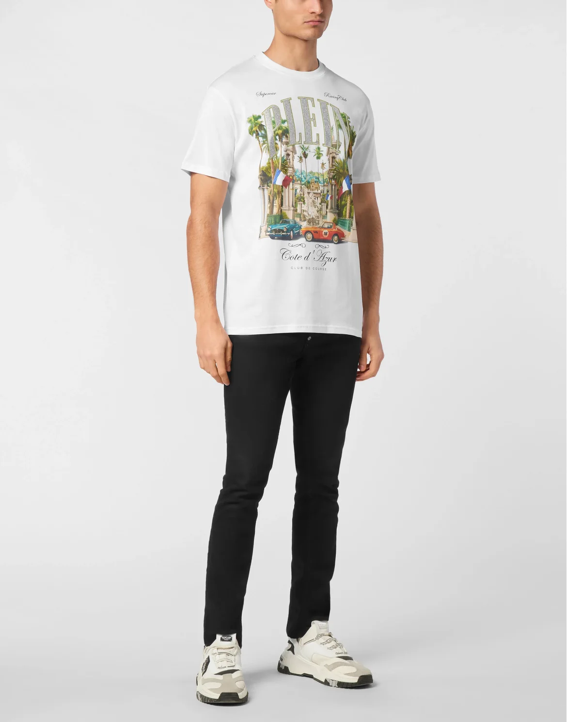 T-shirt Round Neck SS Club The Course Stones, цвет: Белый