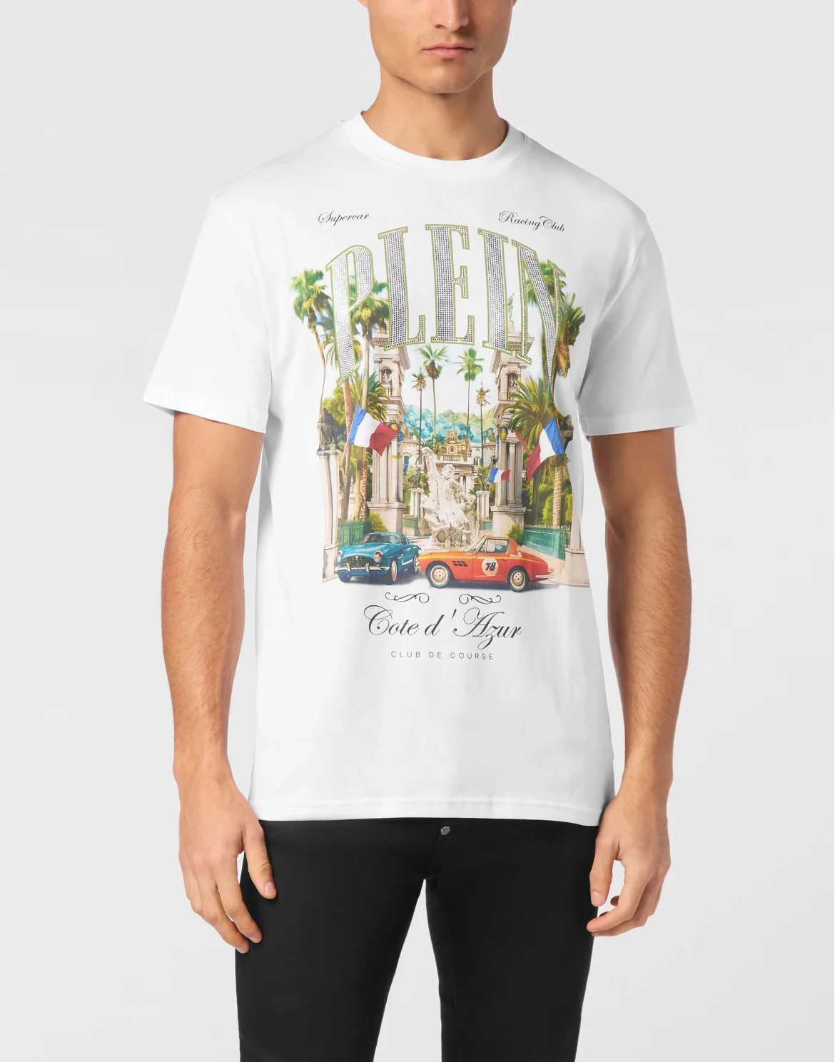 T-shirt Round Neck SS Club The Course Stones, цвет: Белый