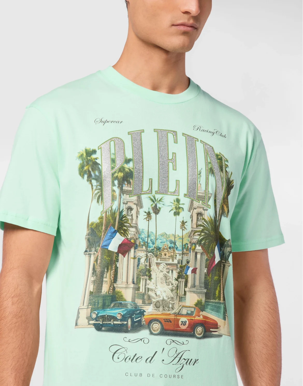 T-shirt Round Neck SS Club The Course Stones, цвет: Зеленый