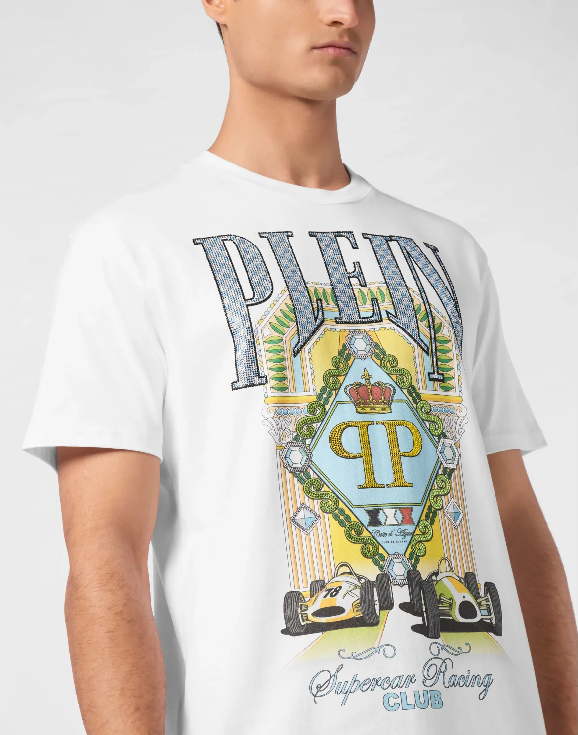 T-shirt Round Neck SS Supercar Racing, цвет: Белый