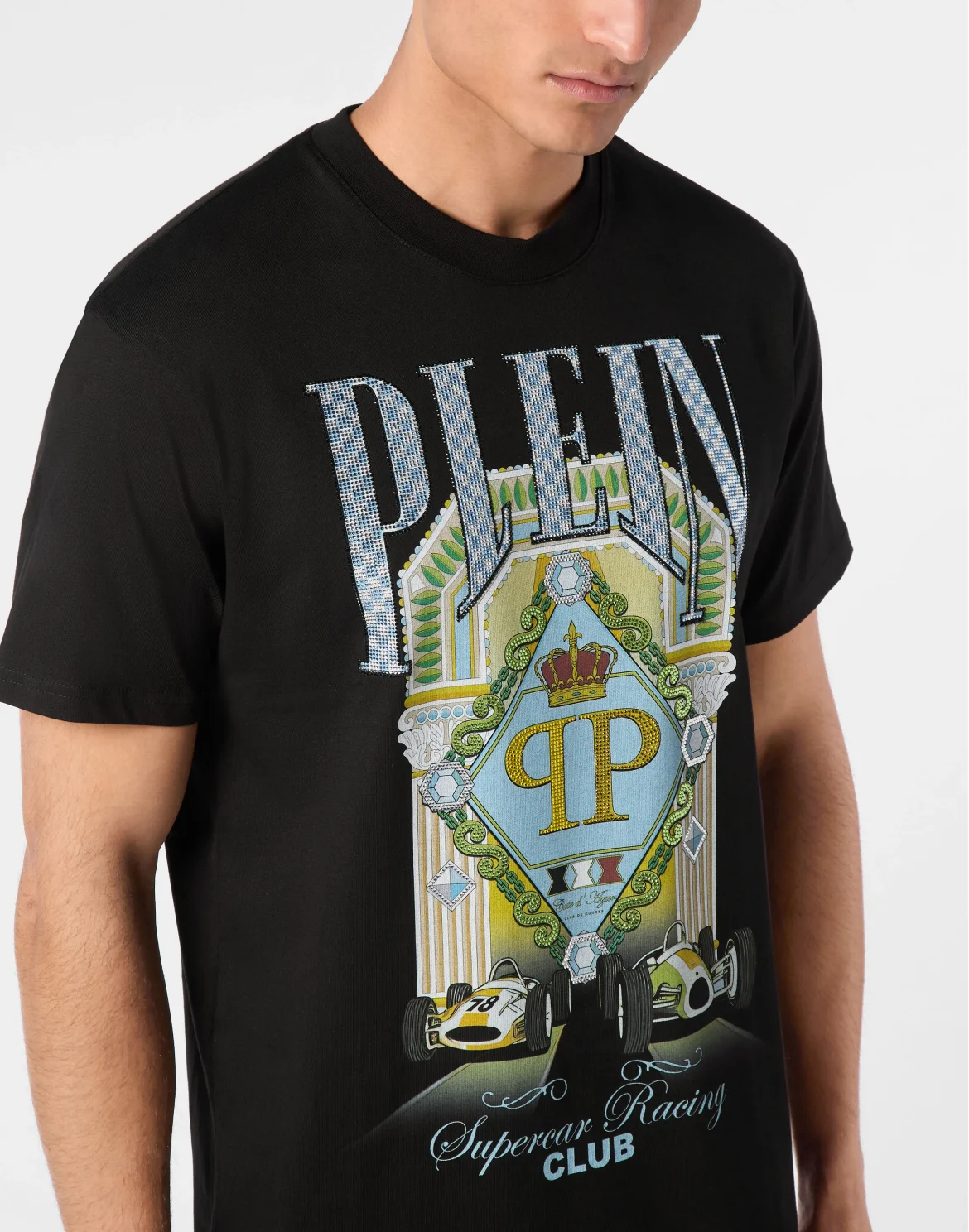 T-shirt Round Neck SS Supercar Racing, цвет: Черный