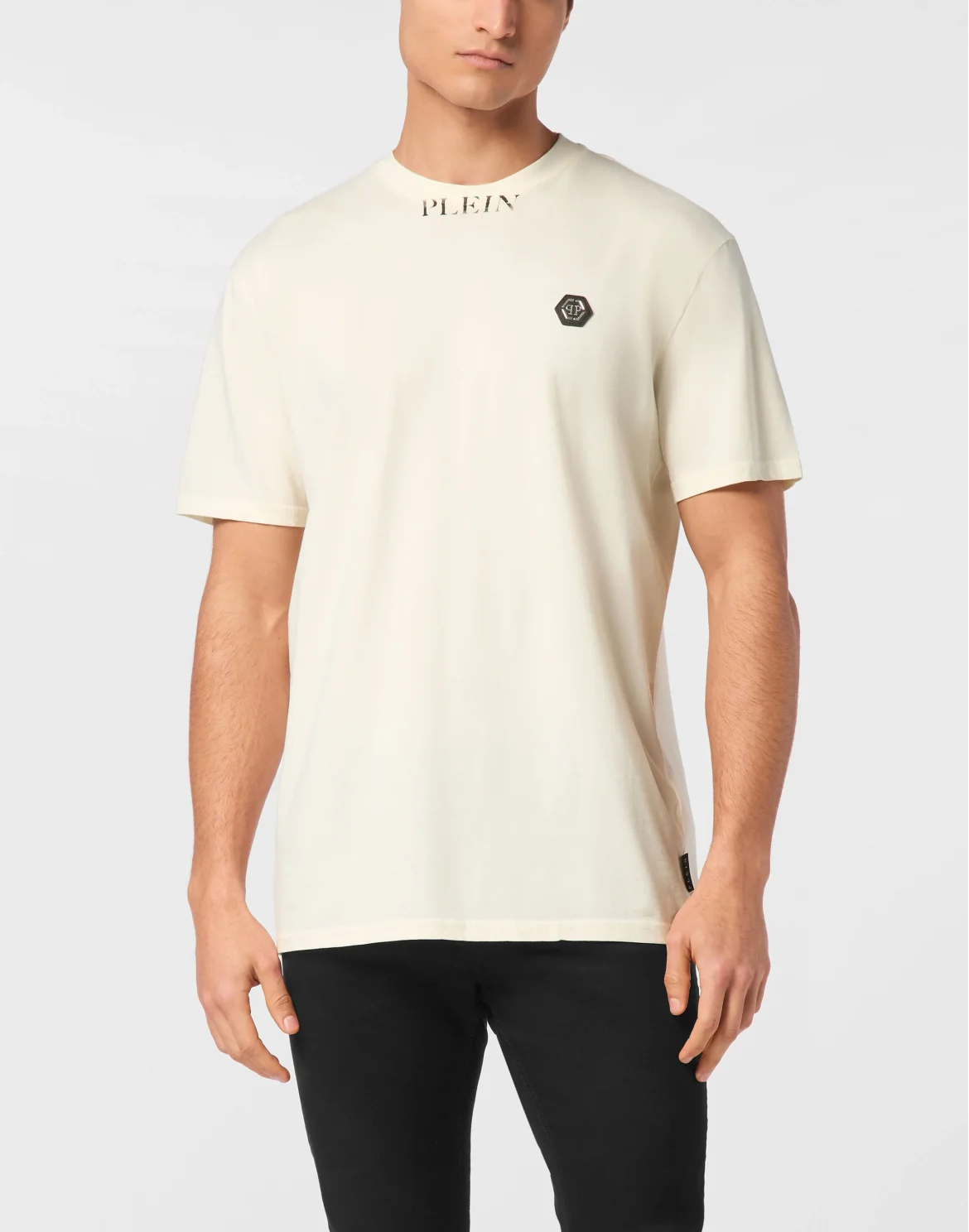 T-shirt Round Neck SS Basic Old Dye, цвет: Бежевый