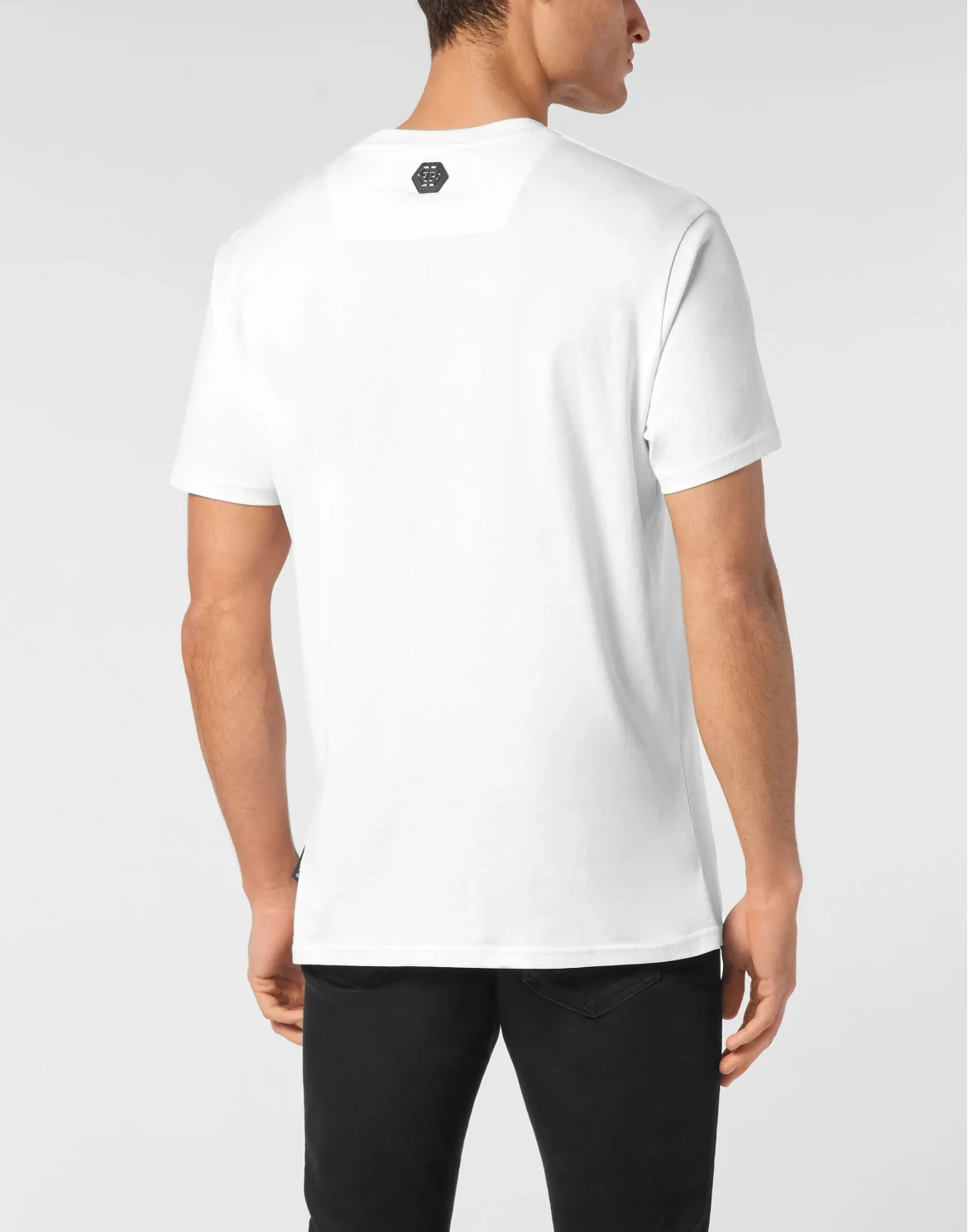 T-shirt Round Neck SS Skull Coursive, цвет: Белый