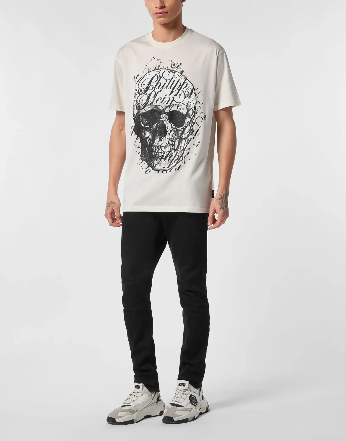 T-shirt Round Neck SS Coursive, цвет: Бежевый