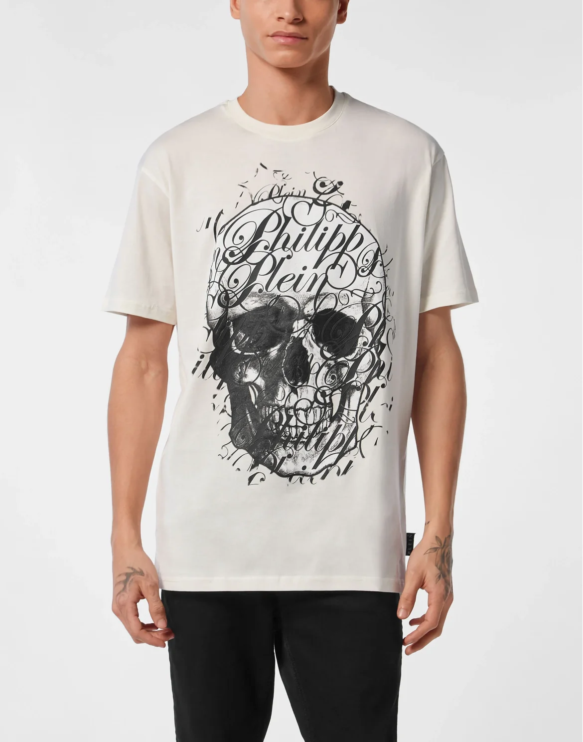 T-shirt Round Neck SS Coursive, цвет: Бежевый