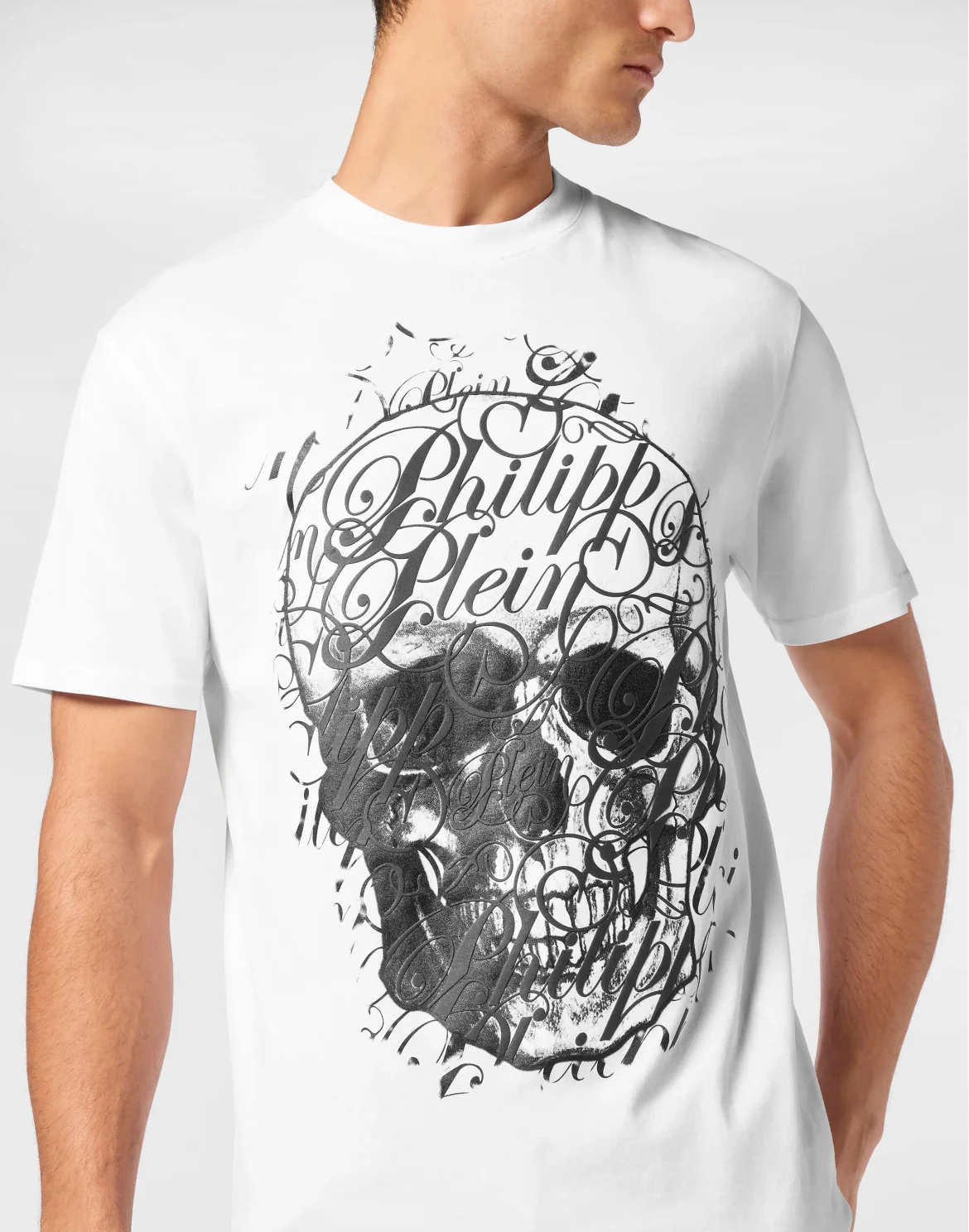 T-shirt Round Neck SS Coursive, цвет: Белый