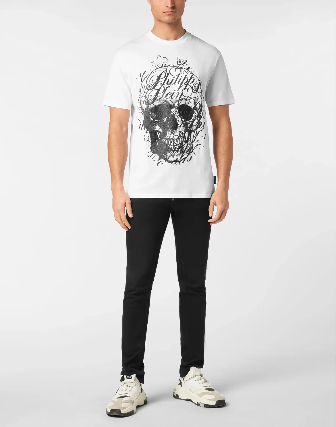 T-shirt Round Neck SS Coursive, цвет: Белый