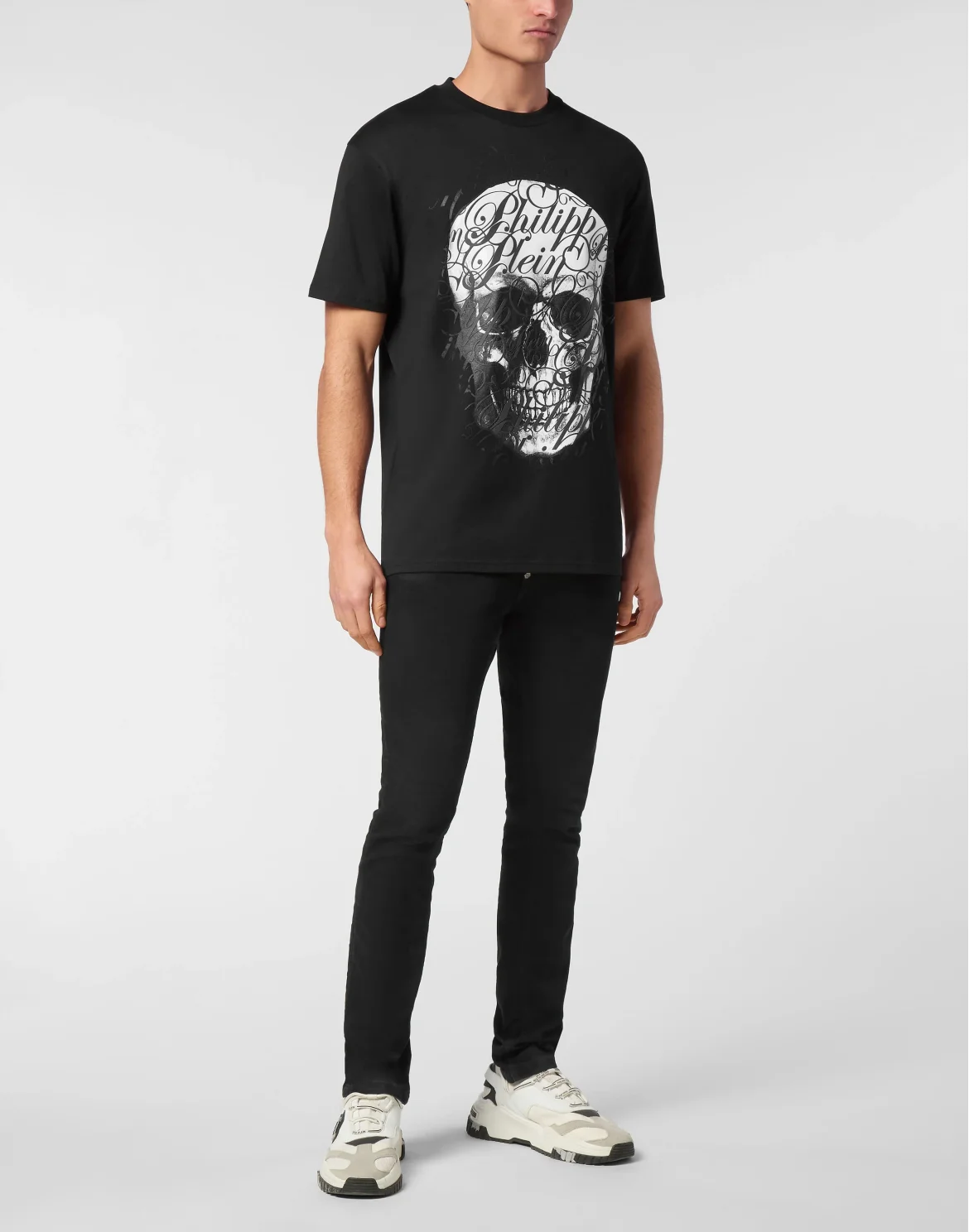 T-shirt Round Neck SS Coursive, цвет: Черный