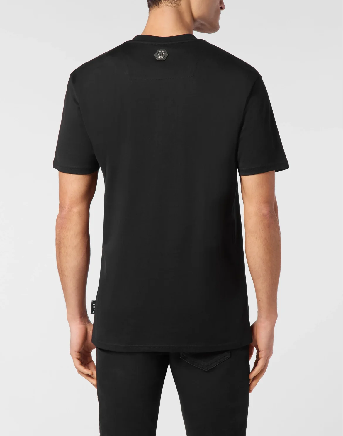 T-shirt Round Neck SS Coursive, цвет: Черный