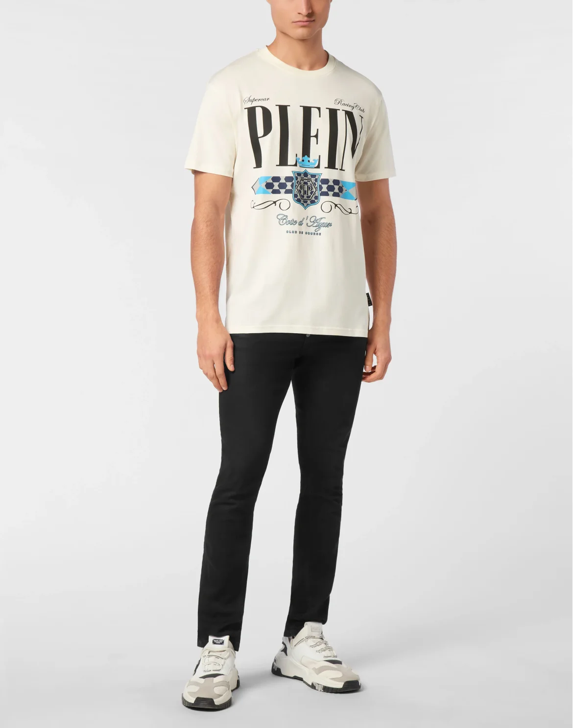 T-shirt Round Neck SS Plein Stemma, цвет: Бежевый