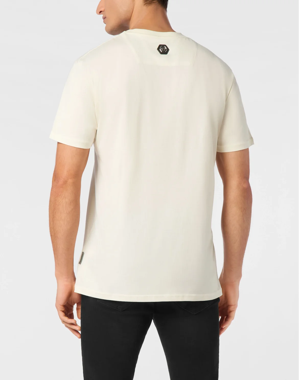 T-shirt Round Neck SS Plein Stemma, цвет: Бежевый